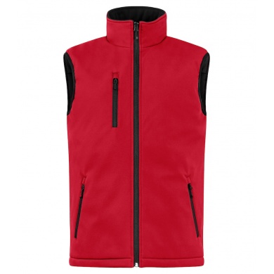 Clique Softshellowa kamizelka Padded Vest (czysta, pikowana kamizelka softshellowa) czerwona męska